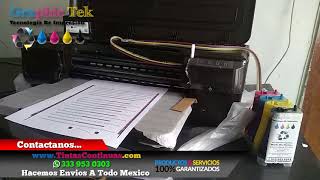 Impresora HP 7110 Con Sistema Tinta Continua 3940 Cartuchos HP 932 933 [upl. by Marek]