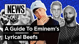 A Timeline Of Eminem’s Lyrical Beefs  Genius News [upl. by Latea246]