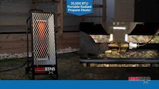 35000 BTU Portable Radiant Propane Heater  8944985 [upl. by Ahsatniuq346]