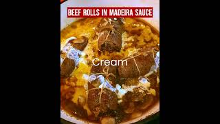 Beef Rolls in Creamy Madeira 🇵🇹 Sauce with Pearl Onions amp Mushrooms🍄‍🟫🍄‍🟫creamy lunch dinner [upl. by Yerroc]