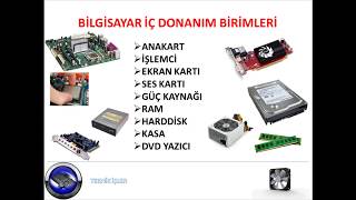 BİLGİSAYAR DONANIM BİRİMLERİ NELERDİR [upl. by Rosati20]