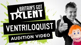 Ventriloquist  Britains Got Talent  Marc Griffiths Auditions Video [upl. by Yalc]