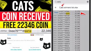 CLAIM CATS COIN 22345  BITGET WALLET FAIR LAUNCHPOOL END  COMPLETE PROCESS [upl. by Leahcimnhoj]