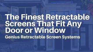 The Finest Retractable Screens That Fit Any Door or Window [upl. by Leandre]