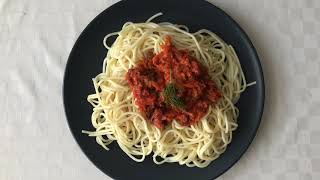 Bolonez Soslu Spagetti Yapımı Spaghetti Bolognese Recipe [upl. by Woodcock]