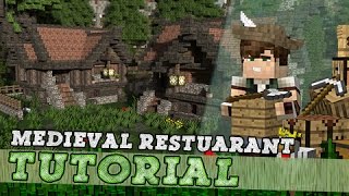 Minecraft Tutorial Building A Medieval Restaurant  Brewery [upl. by Burrus]