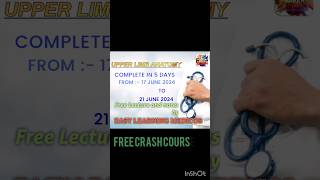 anatomy crash course anatomy doctor exam education free mbbs Easylearningmedicos [upl. by Arleta224]