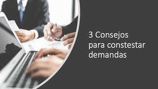 Consejos para constetar demandas [upl. by Christoper]