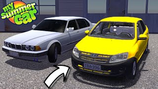 RESTORING MY JUNK LADA GRANTA TO FACTORY CONDITION  NEW PAINTJOB AND CLEANUP  My Summer Car [upl. by Derrick530]