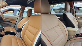 ERTIGA FULL INTERIOR MODIFICATIONALMOND BLACK VS VANILLA RUST [upl. by Norraj761]