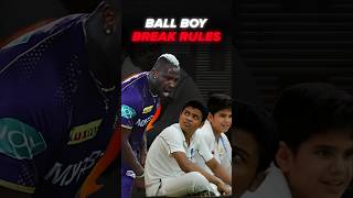 Ball boy stops ball before reaching boundary cricket indvswi andrerussell raremoments [upl. by Eelloh982]