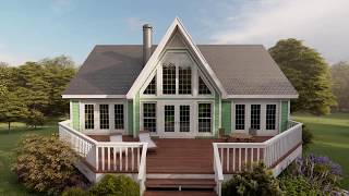 SMALL COTTAGE HOUSE PLAN 05300214 [upl. by Nnaik]