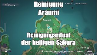 Araumi Reinigungsritual der heiligen Sakura Genshin Impact [upl. by Goff]