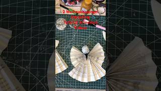 Upcycling 2x Weihnachtsengel aus alten Buchseiten Tutorial upcycling diy weihnachten engel [upl. by Tsyhtema]