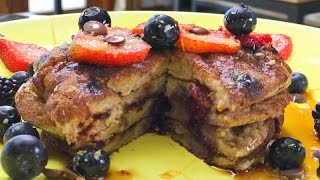 VEGAN PANCAKES Healthy Delicious amp Only 5 Ingredients [upl. by Attem9]