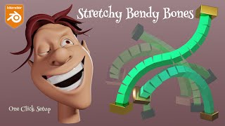 Stretchy Bendy Bones  One Click Setup [upl. by Eleirbag]