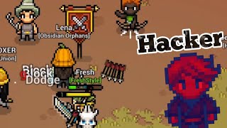 Fresh vs HACKER Random PvP 2 Heartwood Online [upl. by Atteloc54]