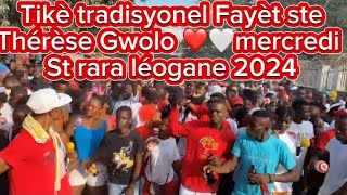 Tikè tradisyonel Ste Thérèse Gwolo ❤️🤍 mercredi st rara léogane 2024🔥🔥🔥 [upl. by Saitam]