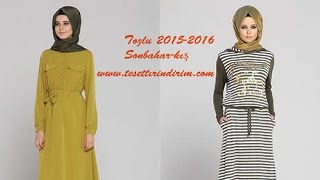 Tozlu Giyim 2015  2016 Sonbahar Kış Tesettür Elbise Modelleri [upl. by Yauqaj]