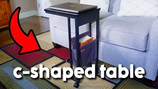 Vasagle CShaped Side Table Assembly and Hands On  What To Expect [upl. by Yc]