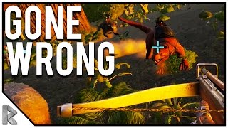 TAMES GONE WRONG WERE GETTING ATTACKED  Ark Survival Evolved Thieves Island PVP S25 [upl. by Tonie]