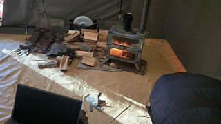 i setup my kodiak canvas tent in under a minute [upl. by Siddon]