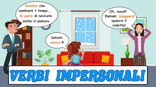 ☔ 📖 I VERBI IMPERSONALI 🌩 Grammatica Italiana 📚 [upl. by Shah]