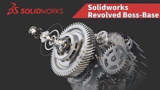 44 Revolved Boss Base  Solidworks Tutorials [upl. by Snowber247]