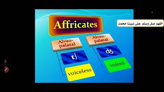 Phonetics Affricates الأصوات المركبة [upl. by Camilia132]