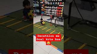 Decathlon me goal krte hue 😂ytshorts siblings decathlon masti shortsvideo [upl. by Warfield399]