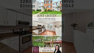 Just Listed 3280 W Springs Drive Ellicott City MD 21043 [upl. by Woodring]