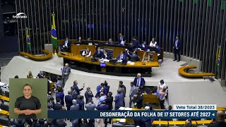 Derrubado veto ao projeto que prorroga a desoneração da folha de pagamento [upl. by Camm]