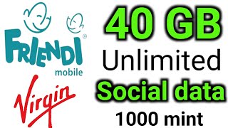 friendi 40 GB internet offer unlimited social internet [upl. by Kellen352]