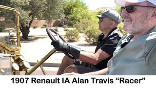 Driving 1907 Renault IA w Alan Travis Story of the 1906 French Grand Prix Vanderbilts Supercar [upl. by Dray]