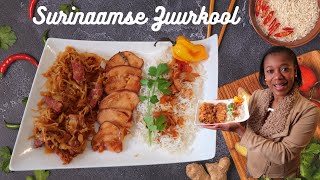 Recept Surinaamse Zuurkool  In de keuken van Sirmean [upl. by Ange]