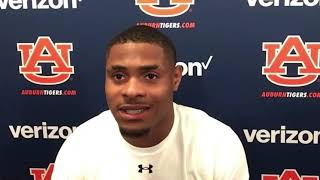 Hear what Jarquez Hunter said after Auburns 620 win over Alabama State [upl. by Mandych]