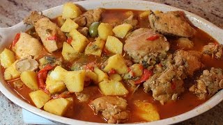 Chicken Fricassee Recipe  Fricase de Pollo  My Secret Cuisine [upl. by Lesab]