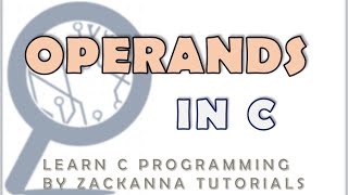 7 Operands in C [upl. by Iidnarb]