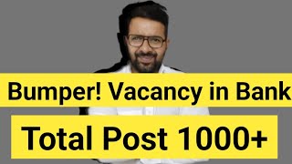 Legal Officer Vacancy IN BANK  Executive Vacancy in IDBI Bank Total Post 1000 Permanent LLB JOB [upl. by Worthy443]