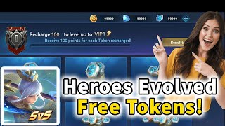 Heroes Evolved Free Tokens  How to Get Unlimited Tokens in Heroes Evolved 2024 for Android amp iOS [upl. by Nerwal]