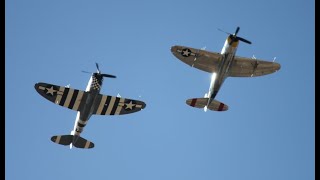 P47 Thunderbolt Demo Central Coast Airfest Santa Maria CA Sep222024 [upl. by Younglove]