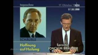 Wolfgang Schäuble  Attentat 1990 [upl. by Esej595]