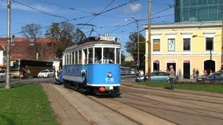 Парад трамваев в Таллине  Tram parade in Tallinn [upl. by Zacek]