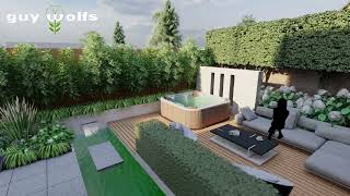 3D animatie patiotuin Bocholtz [upl. by Zonnya]