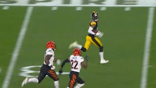 GEORGE PICKENS 86 YARD CATCH amp RUN TOUCHDOWN 🔥 Steelers vs Bengals 2023 Highlights [upl. by Parrisch]