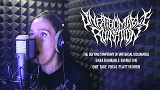 TDSOUD  Unfathomable Ruination One Take Vocal Playthrough [upl. by Klingel]