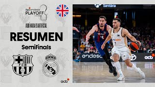 Barça  Real Madrid 9295 GAME HIGHLIGHTS  Playoff Liga Endesa 2024 [upl. by Acilejna229]