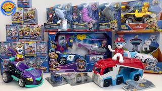 Paw Patrol Toys Collection Unboxing Review  Cat pack  Aqua pups  Mighty movie  Patrick ASMR [upl. by Rick394]