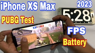 iPhone XS Max PUBG Test In 2023  Pubg Battery And FPS Test in iphone xs max [upl. by Egas]