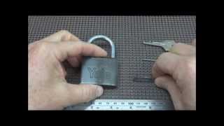 94 Yale 50mm Padlock SPPd  First Lock I Ever Picked And Got a Beating For [upl. by Yleek215]